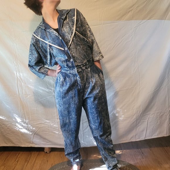 Denim Jumpsuit - Picture 1 of 2